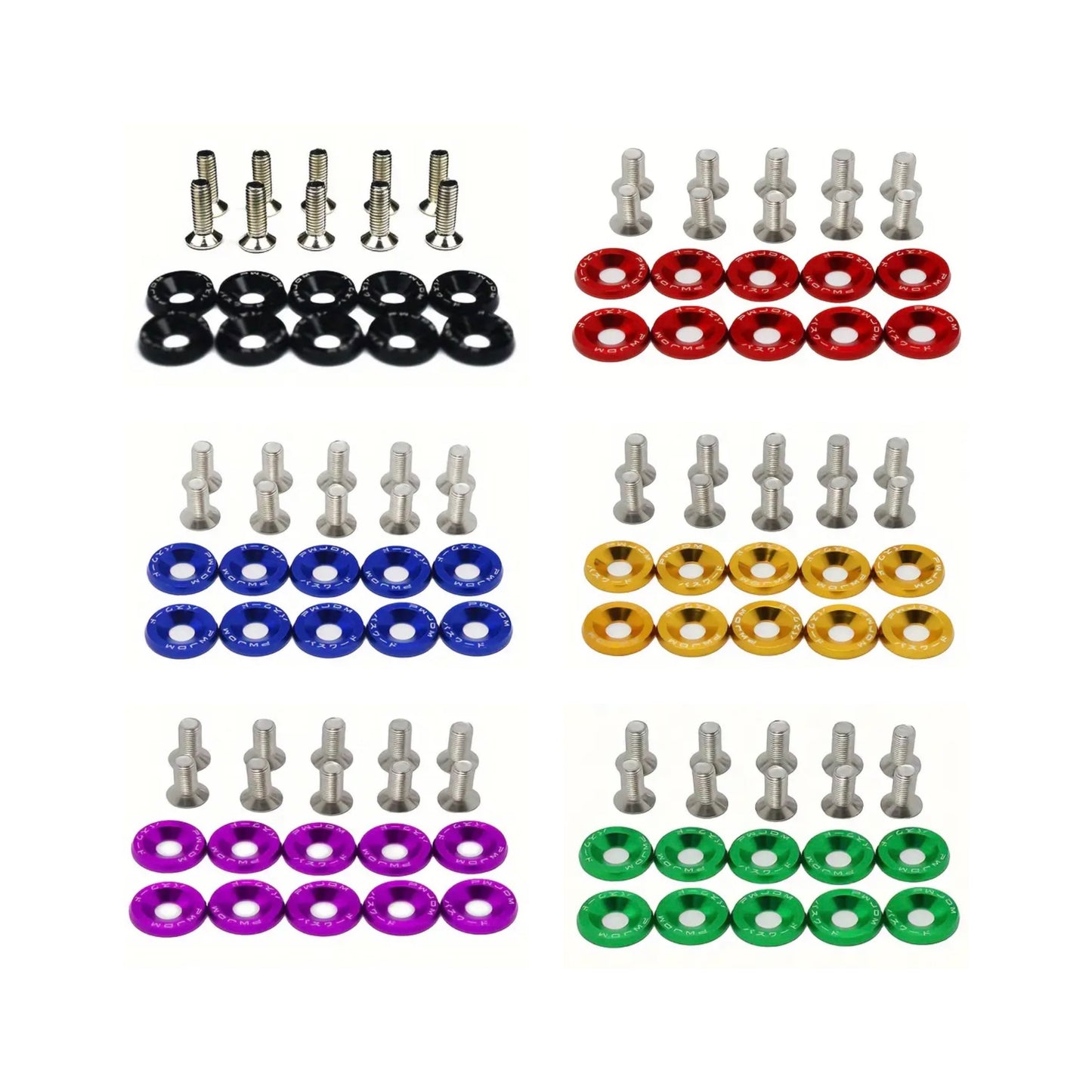 Eloxierte Unterlegscheiben Neu