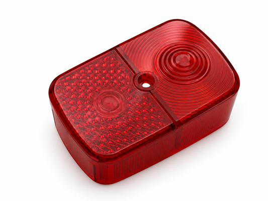 Rücklichtkappe eckig, rot - Simson KR51/1 Schwalbe, SR4-1 Spatz, SR4-2 Star, SR4-3 Sperber, SR4-4 Habicht